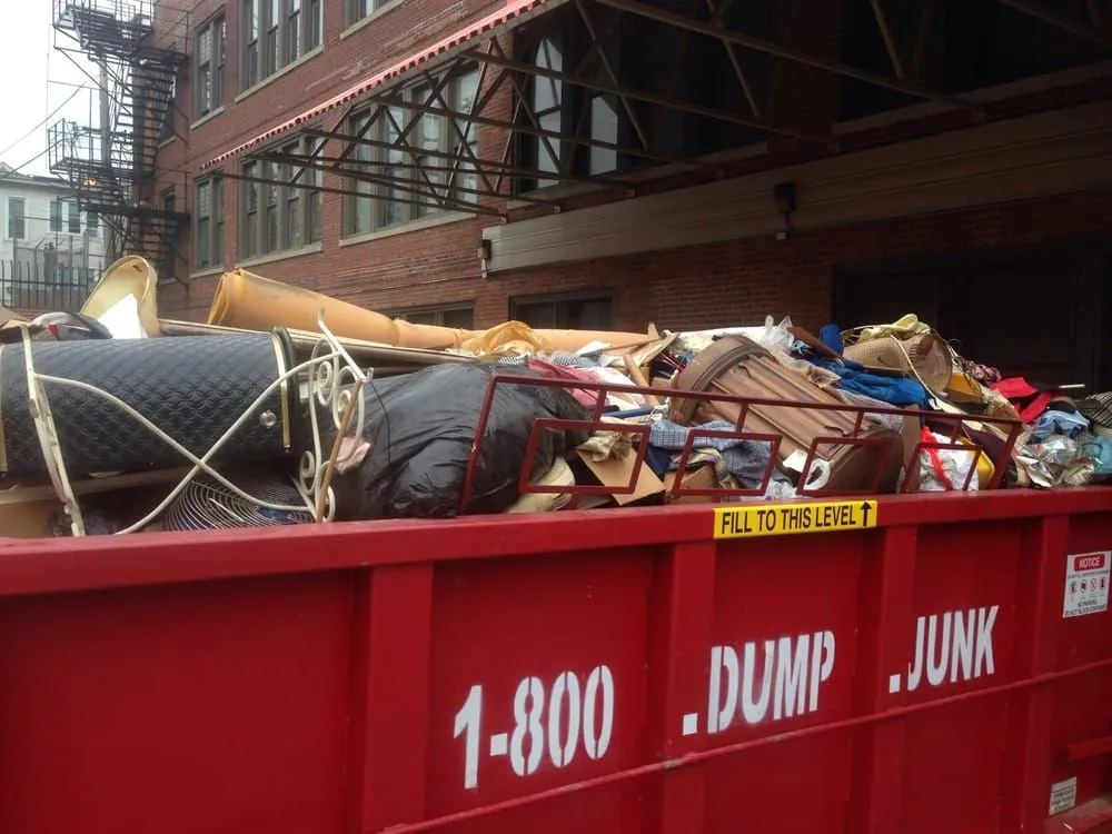 Loaded Dan's Hauling dumpster